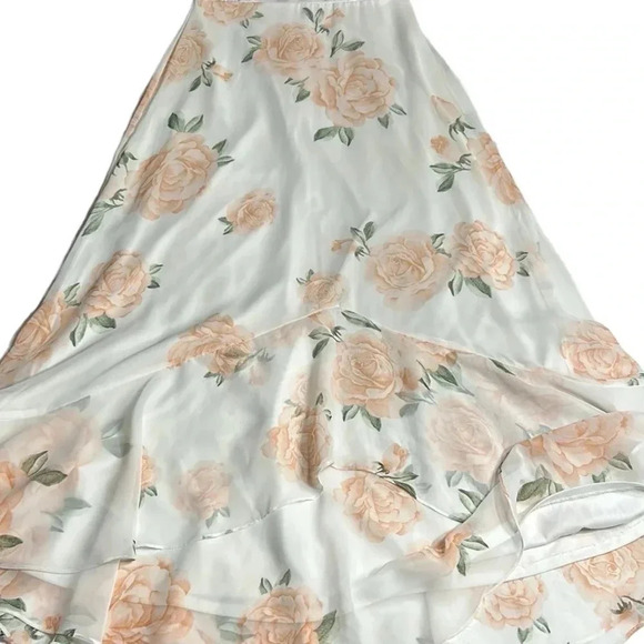 LULU halter Dress ,Sm,Ruffle,sheer,chiffon,PTP 16”, fairycore,princess,romantic - Picture 15 of 17